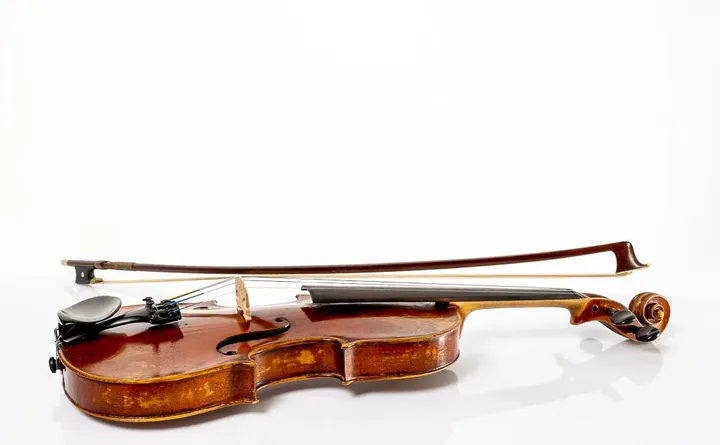 Musikinstrument Antike Vogtländische Manufakturgeige mit Modellbezeichnung ca. 1900 - Geige - Violine - Bild 8