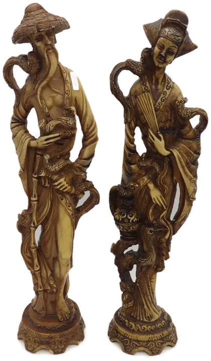 Dekoratives Asiatisches Figuren-Set (Frau & Mann) - Bild 1
