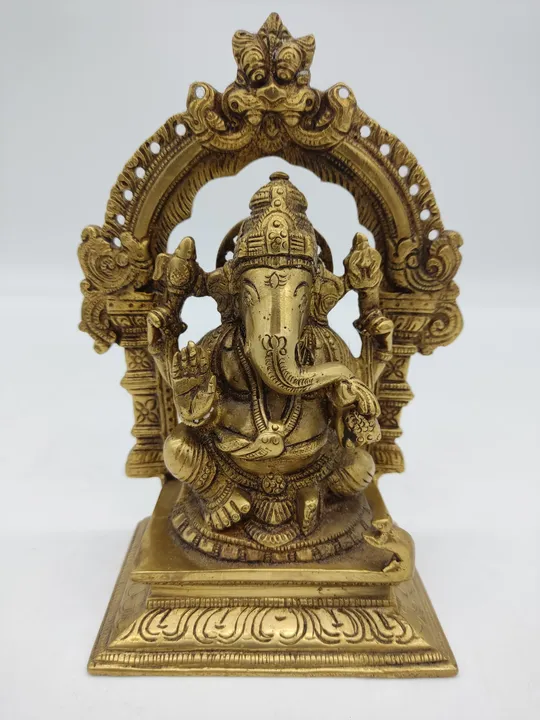 Ganesha-Figur Messing - Bild 1