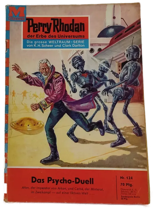  Romanheft Perry Rhodan Das Psycho-Duell Erstauflage Nr.124 - Bild 1