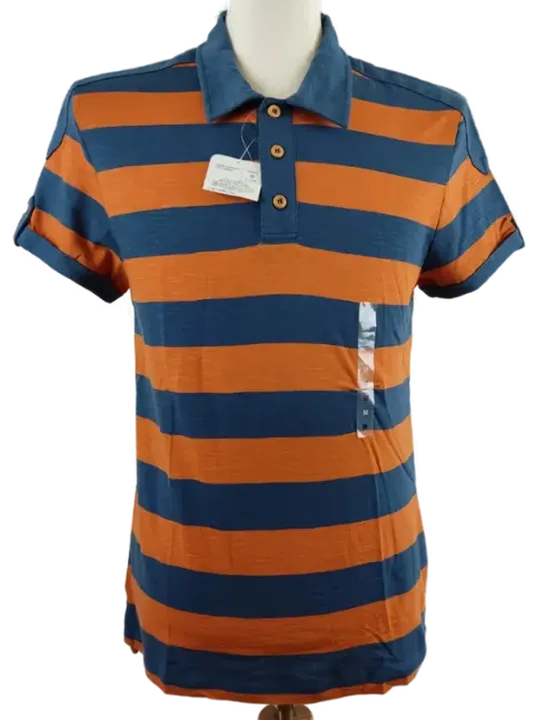 LC Waikiki Herren T-Shirt orange - blau gestreift - M  - Bild 1