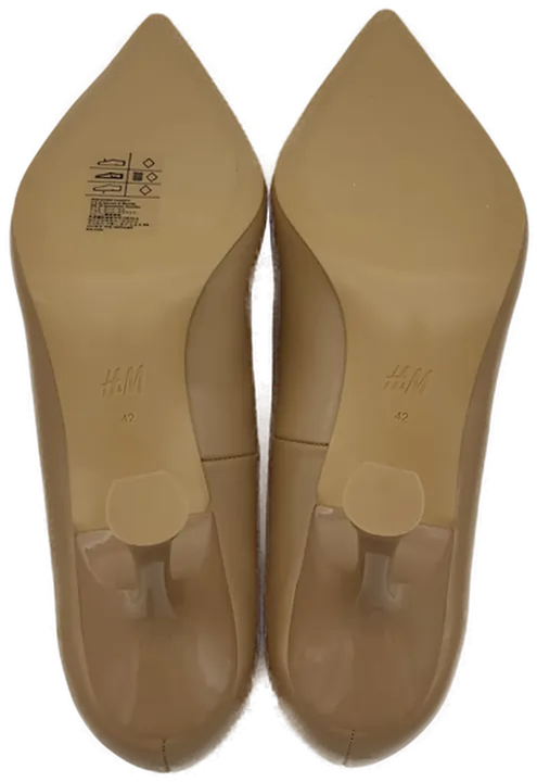 Neue H&M Damenpumps Gr. 42 in Nude-Beige - Bild 5