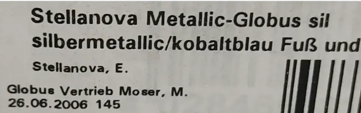 STELLANOVA Erdglobus. Metallic/Kobaltblau - Bild 4