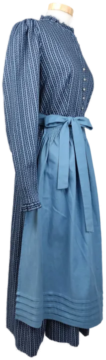 Damen Dirndlkleid blau gemustert - Maßanfertigung/Gr. 38 - Bild 2