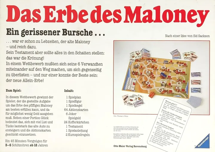 Das Erbe des Maloney - Gesellschaftsspiel, Ravensburger  - Bild 2