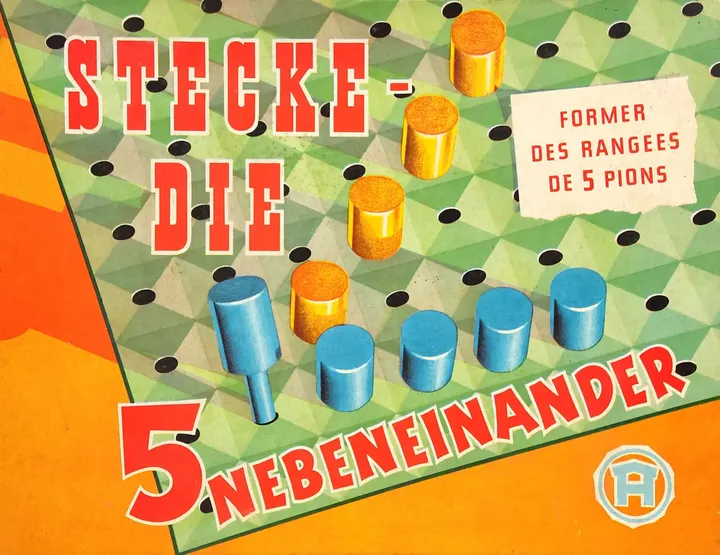 Vintage Spiel - Stecke die 5 Nebeneinander - AUSSER Spiele Nr. 226 - Bild 1