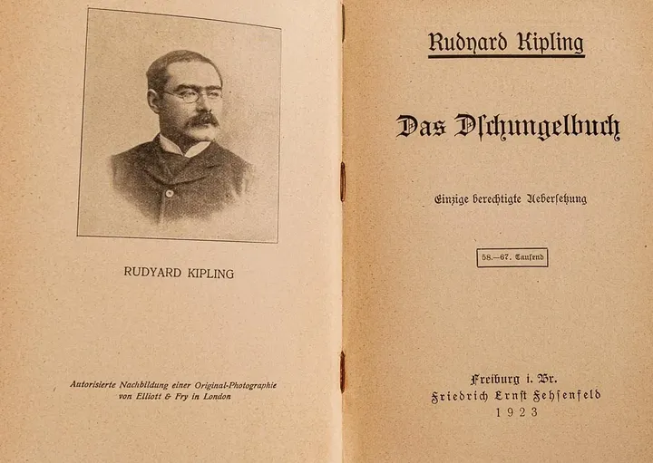 Rudyard Kipling - Das Dschungelbuch antiquarisch 1923 - Bild 2