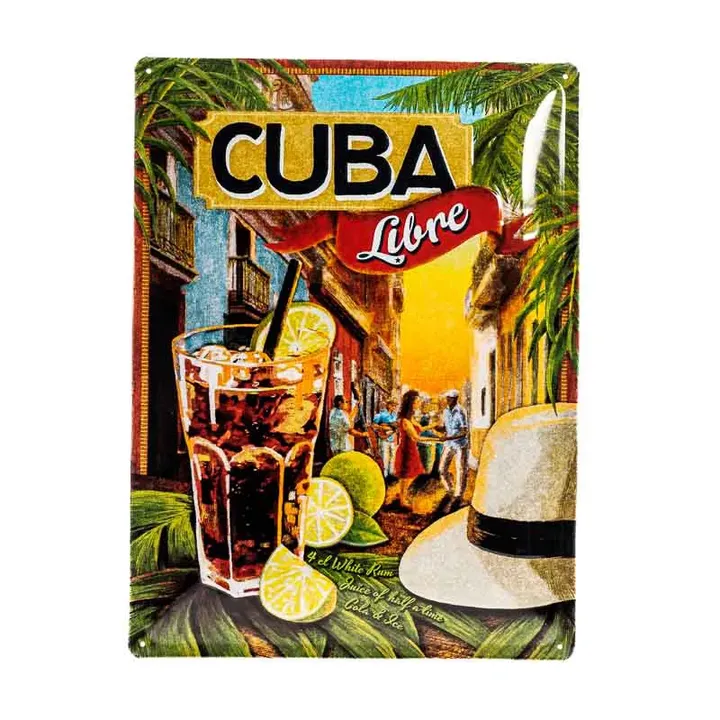 Blechschild CUBA LIBRE - Bild 1