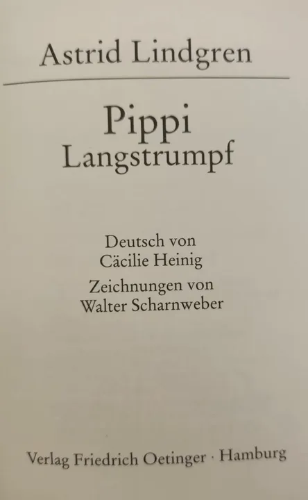 Pippi Langstrumpf - Astrid Lindgren, Cäcilie Heinig [Übers.] - Bild 2