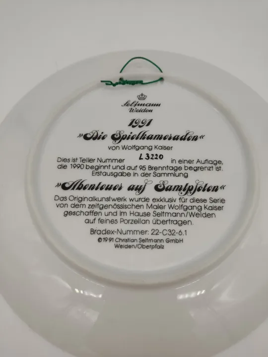 Seltmann Weiden-Sammelteller mit Katzen / Set aus 3 Stück - Bild 4