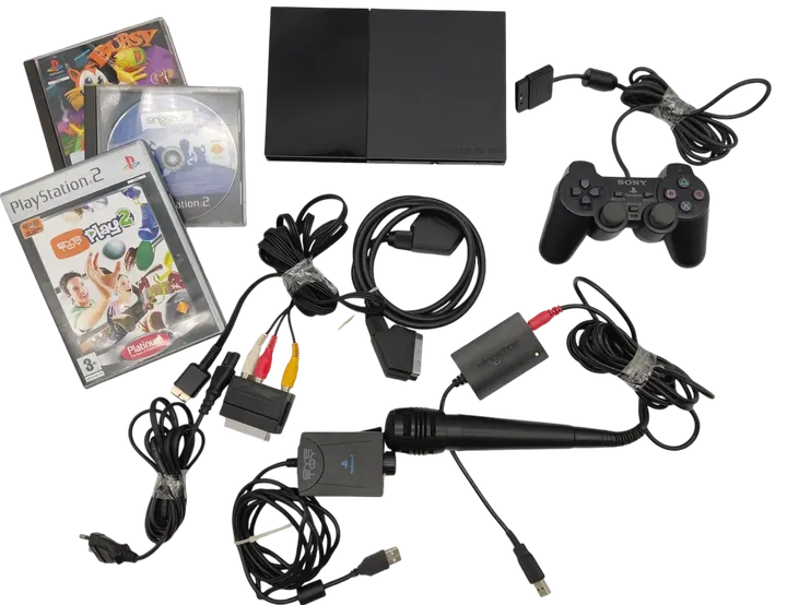 Sony PlayStation 2 Slim + Spiele und Zubehör  - Bild 2