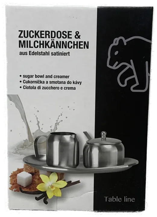 Berndorf - Zuckerdose & Milchkännchen - silber - Bild 1