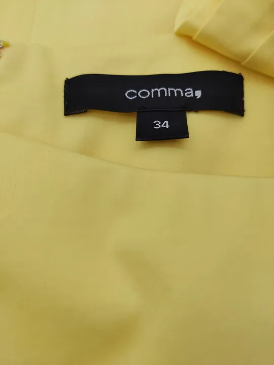 Comma Damen Kleid Gelb Gr. 34 - Bild 3