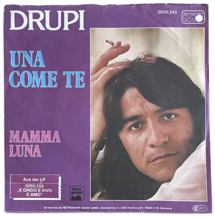 Singles Schallplatte - Drupi - Una Come Te - Bild 2