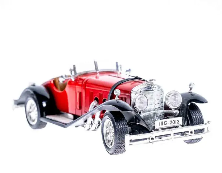 Bburago Modellauto Mercedes SSK rot, 1/24 Druckguss Maßstab - Bild 1