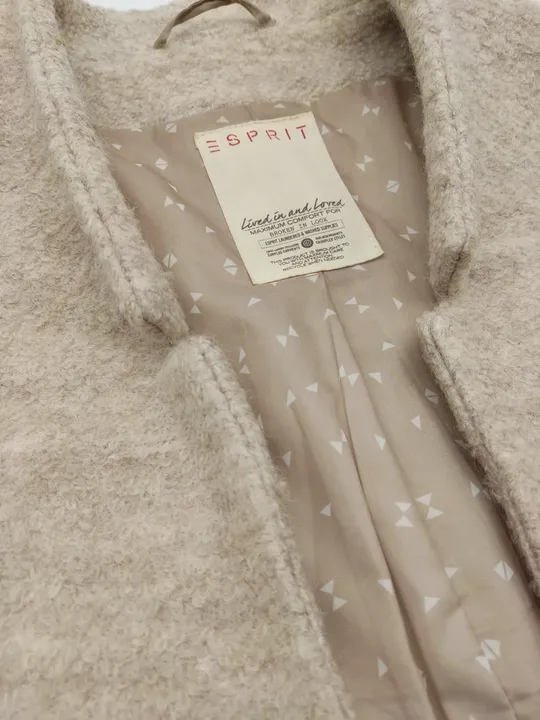 Esprit Damen Mantel, beige - Gr. L - Bild 4