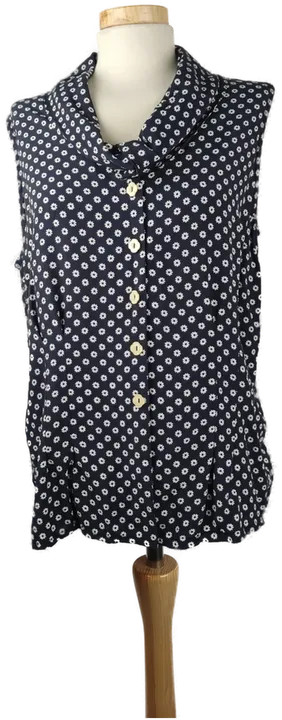  2NICE Damen-Bluse dunkelblau mit weißen Blumen - L/40 - Bild 1