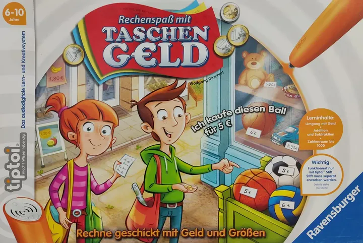 tiptoi® Rechenspaß mit Taschen Geld - Lernspiel - Ravensburger - Bild 1