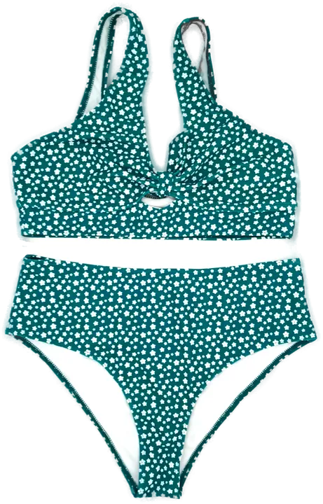 Bikini grün mit Blumen Gr. 1XL - Bild 3