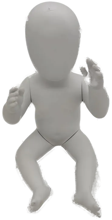 Baby Schaufensterpuppe – sitzend, weiß - Bild 2