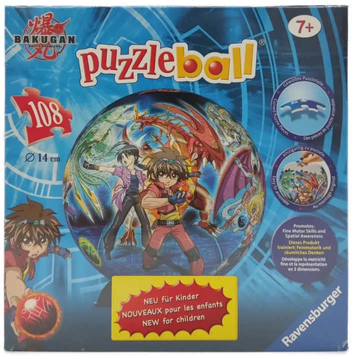 Bakugan Puzzleball 108 Teile originalverpackt - Bild 2