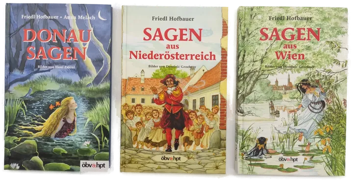 Sagen aus Niederösterreich, Sagen aus Wien, Donausagen - Friedl Hofbauer 3 Bände - Bild 1