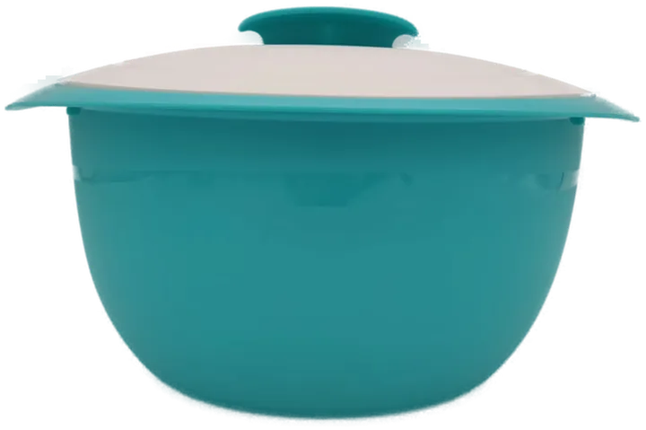 Tupperware Schüssel türkis/weiß 3,5 L - Bild 1