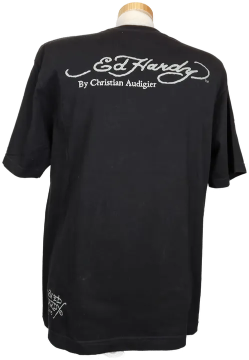 Ed Hardy Herren T-Shirt schwarz Gr. XL - Bild 2