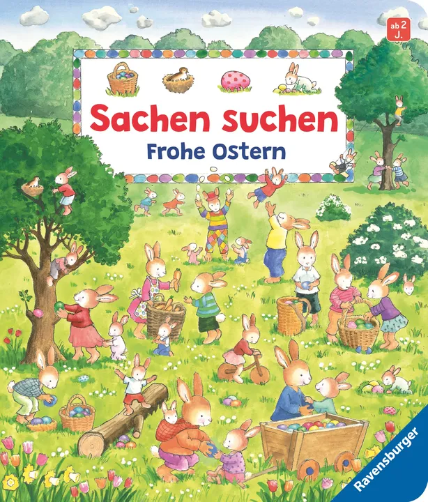 Sachen suchen: Frohe Ostern - Interaktives Wimmelbuch für Kinder von Sabine Cuno - Bild 1