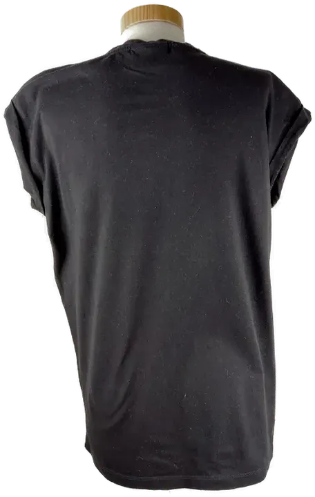 T-Shirt  'Lionsgate', ärmellos mit Rundhalsausschnitt, schwarz mit Aufdruck, Größe 40 - Bild 3