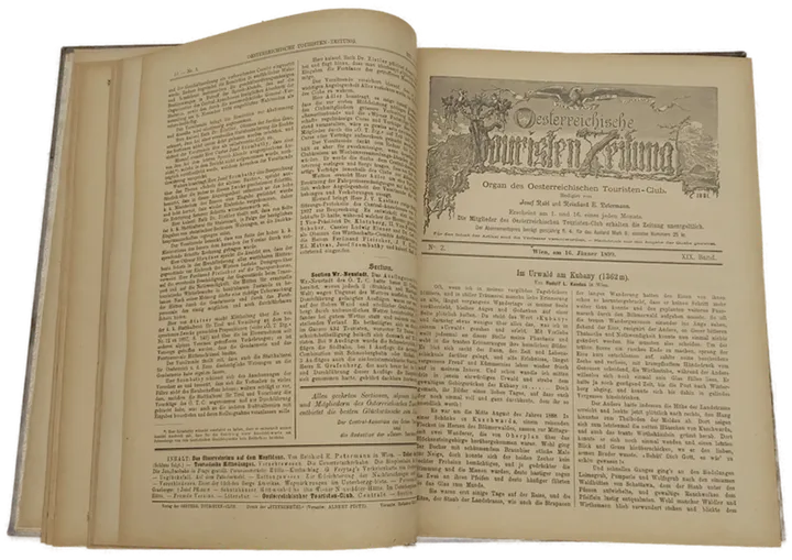 Buch Österreichische Touristen Zeitung Band 1899 XIX  und 1901 XXI - Bild 4