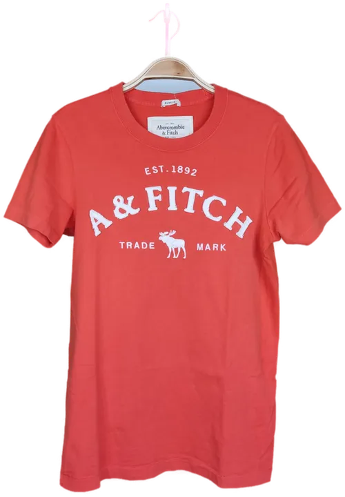 Abercrombie & Fitch Herren T-Shirt rot - S/46 - Bild 1