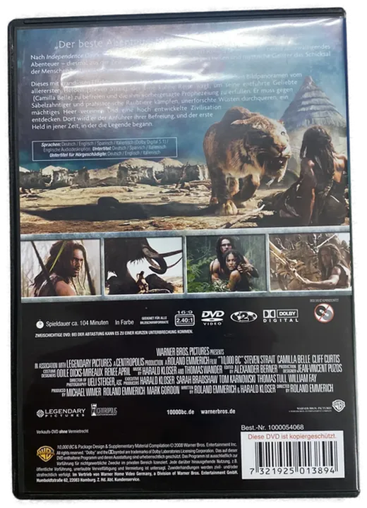 10.000 BC - Actionfilm - DVD - Bild 2