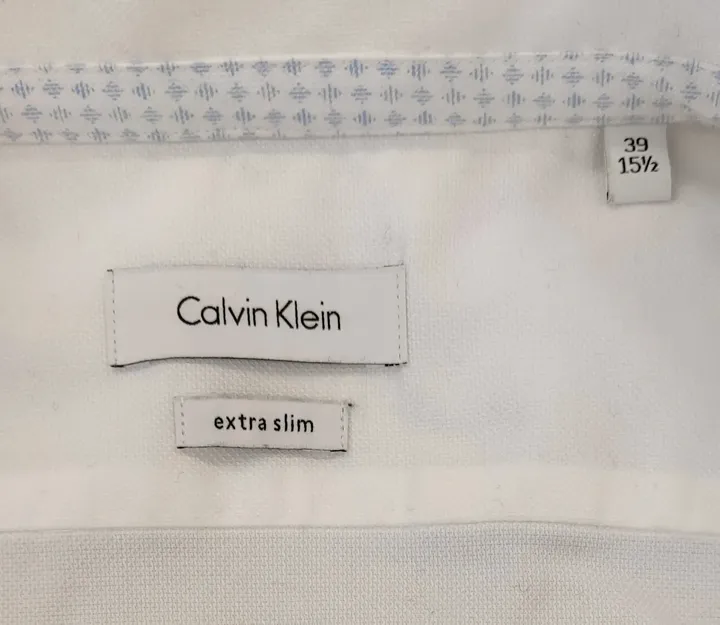 Calvin Klein Herren Hemd weiß Gr. 39 - Bild 4