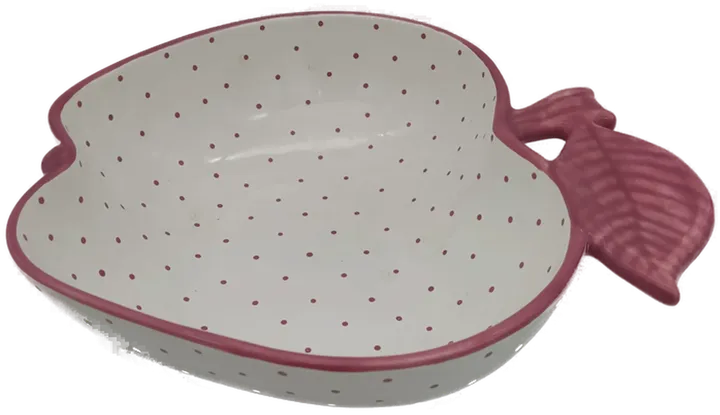 Gmundner Keramik Obstschale rosa Tupfen,Durchmesser: 24 cm - Bild 1