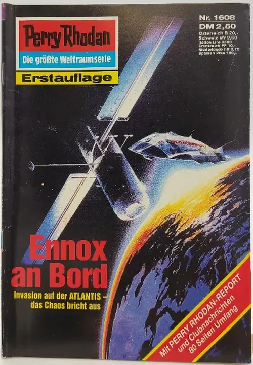  Romanheft Perry Rhodan Ennox an Bord Erstauflage Nr.1608 - Bild 1