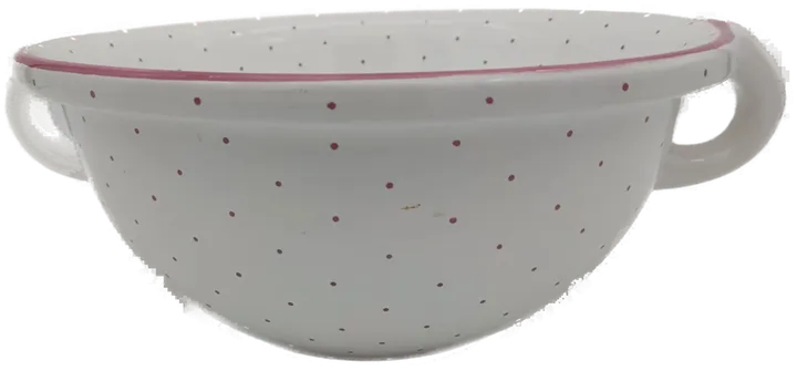 Gmundner Keramik Schüssel rosa Tupfen Durchmesser: 27 cm - Bild 4