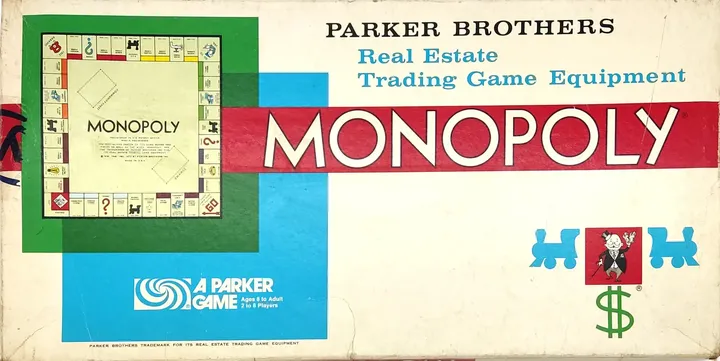 Monopoly - Real Estate, Trading Game Equipment - Parker Brothers 1973 - Bild 1