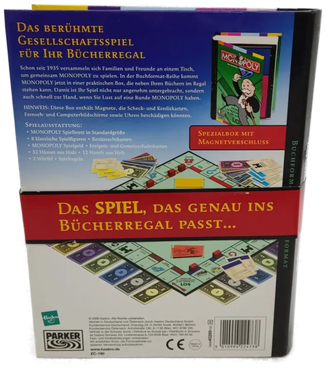 Parker Monopoly Gesellschaftsspiel im Buchformat  - Bild 2