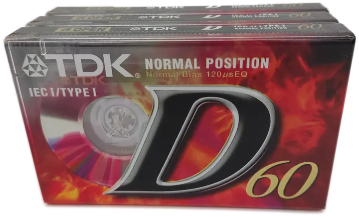TDK  D60 Kassette  Set (3 Stück) - Bild 1