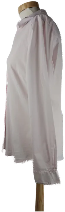 Bluse 'H&M', langarm mit Hemdkragen, hellrosa/weiß gestreift, Größe 40 - Bild 2