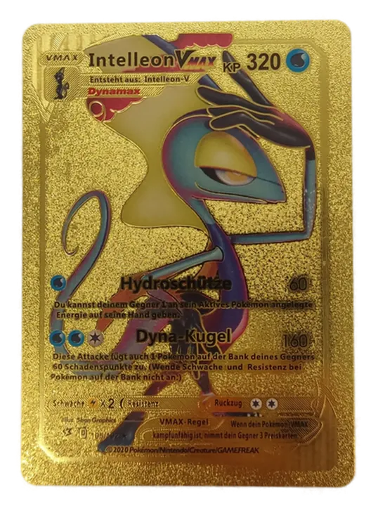  Pokémon Sammelkarte Goldfolie Intelleon Vmax - Bild 1