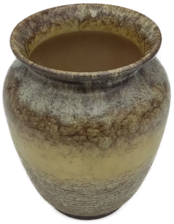 Keramik Vase beige/braun/mint meliert  - Bild 2