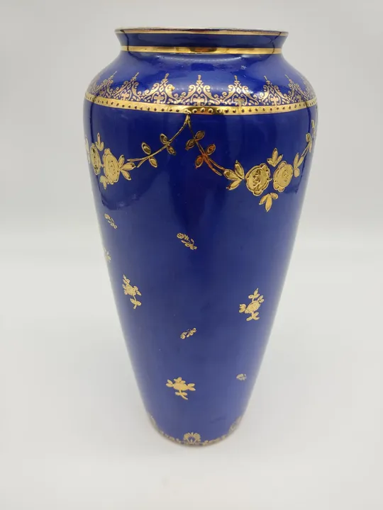 Victoria Porzellan Vase in blau - Bild 2