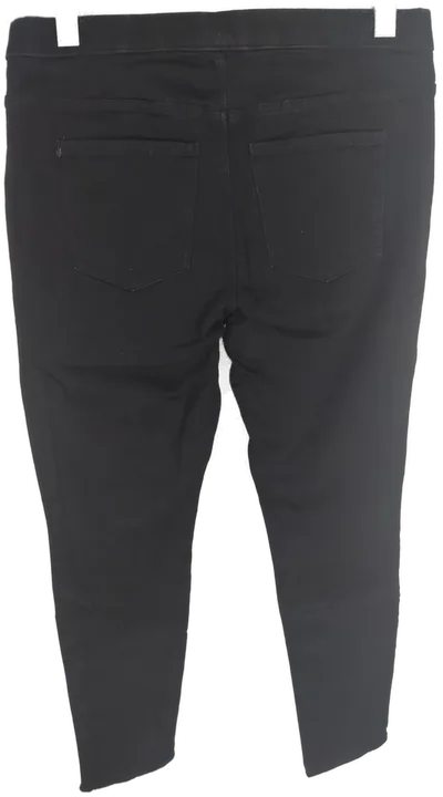 H&M Damen Stretch Jeans mit Gummizugbund, schwarz, Größe 44 - Bild 2