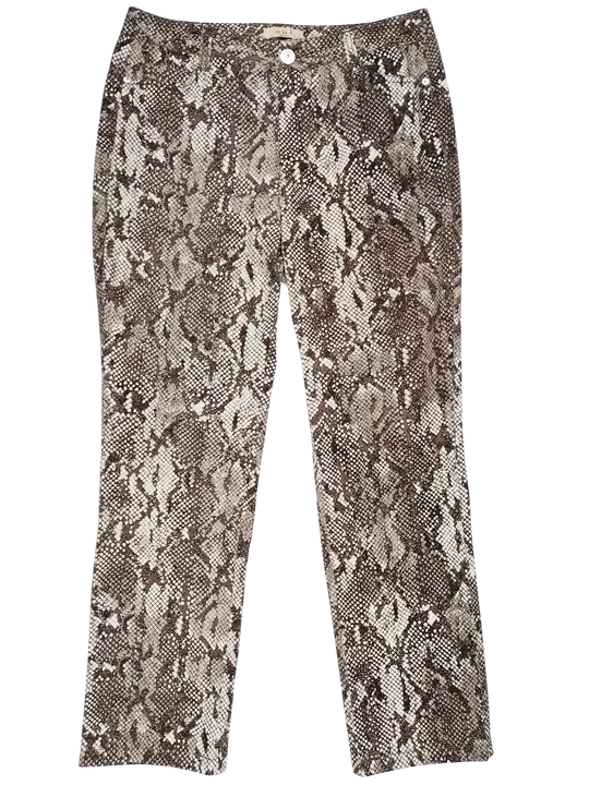 Oui Damen Hose, animalprint - Gr. 40/L - Bild 1