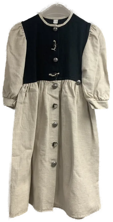 Dirndl mit Trachtenjacke - beige/schwarz - Gr. 122/128 - Bild 1