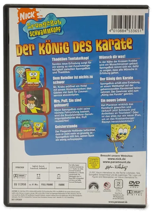 DVD Spongebob Schwammkopf 