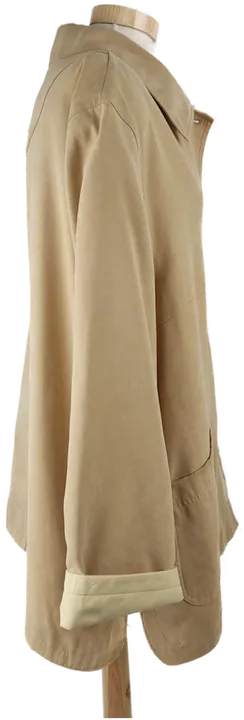 Jacke langarm mit Kragen, sandfarben mit Taschen, Größe 46 - Bild 2