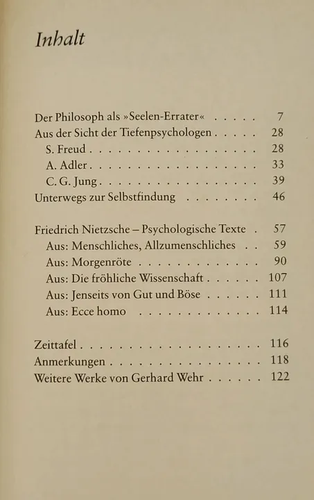 Friedrich Nietzsche als Tiefenpsychologe - Gerhard Wehr - Bild 3